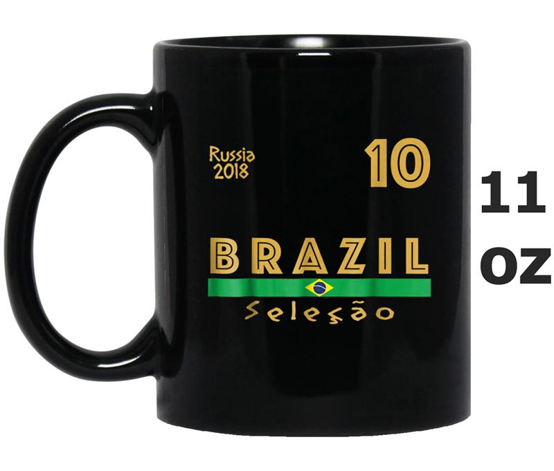 Brazil Soccer Jersey 2018 World Football Cup Flag  Gift Mug OZ