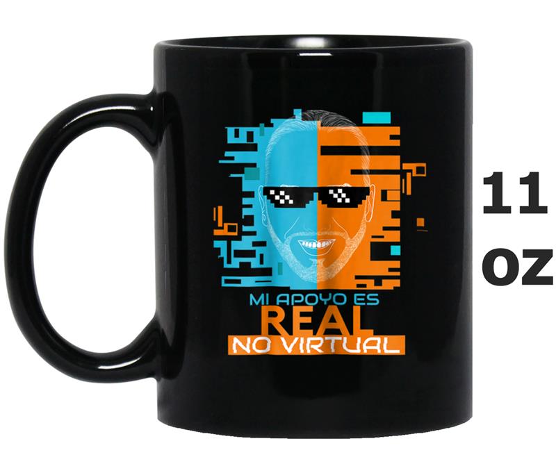 Camiseta Nayib Bukele Mi Apoyo es Real No Virtual Tee Mug OZ