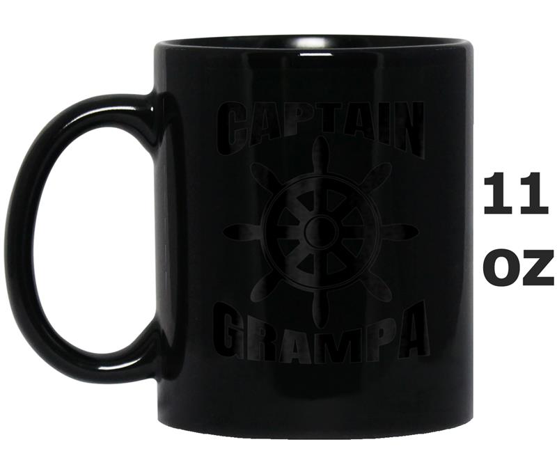 Captain Grampa Ship Wheel Novelty Mug OZ