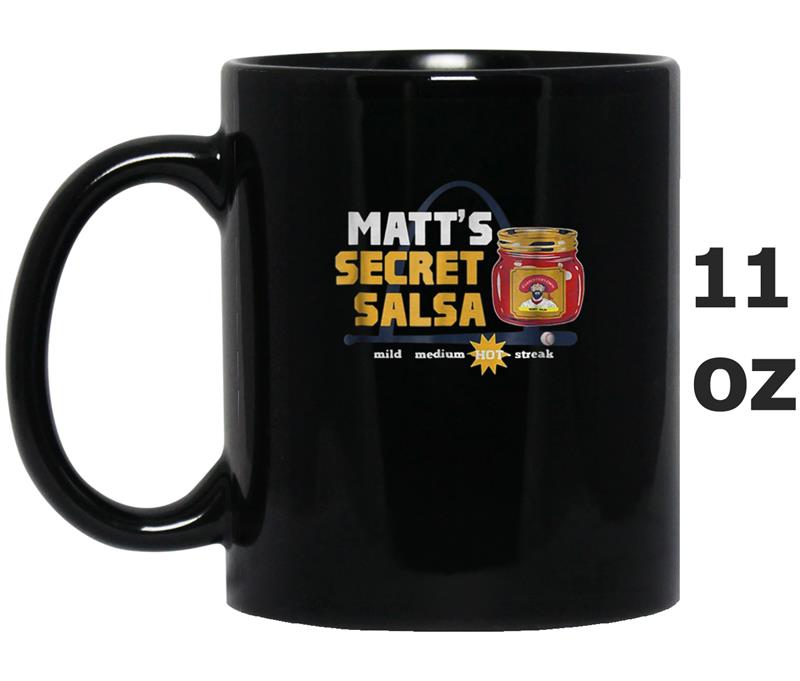 Carpenter Matt's Secret Salsa Funny Baseball Mug OZ