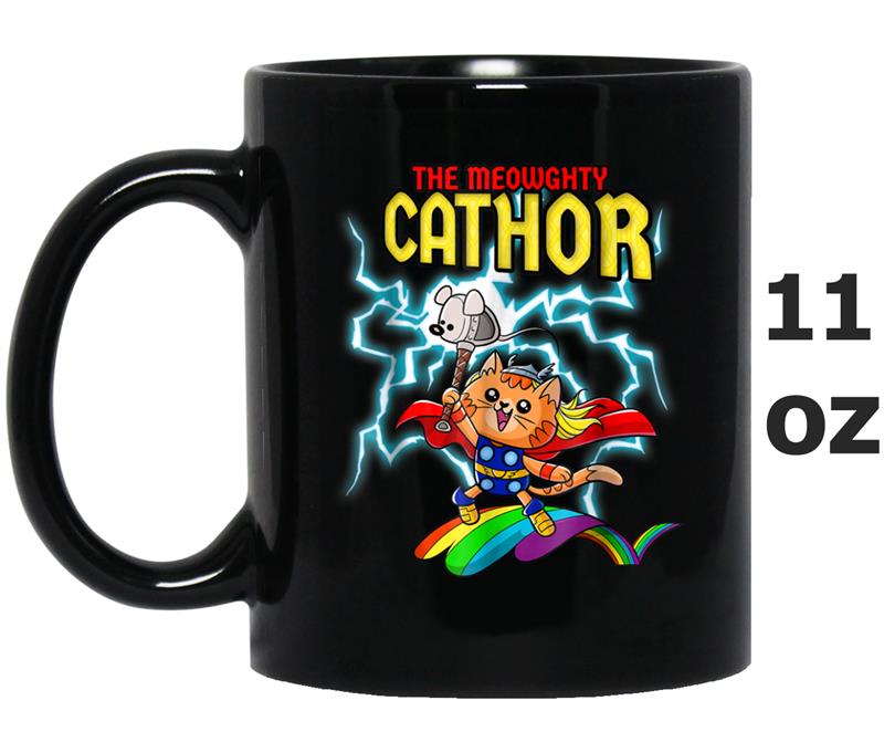 Cat Thor mighty Cat lightning caped Kitty comic Mug OZ