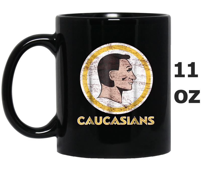 Caucasian  Caucasians Red Vintage Tee Funny Mug OZ