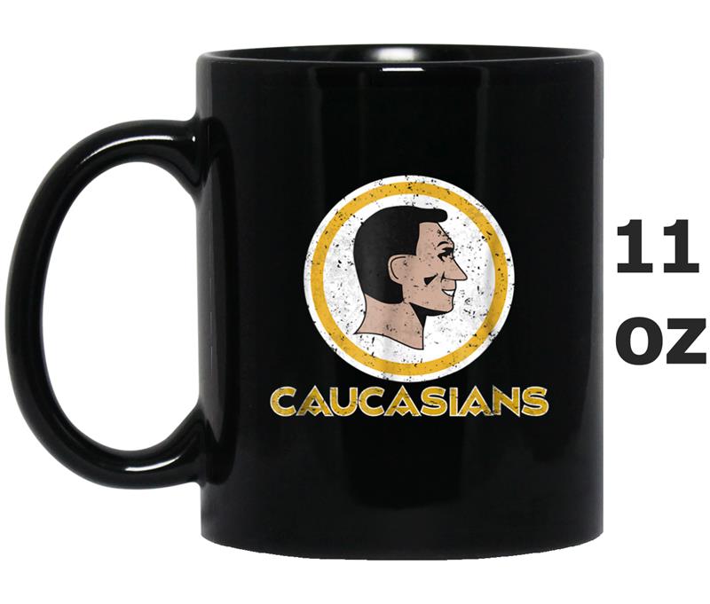 Caucasian  Funny Vintage Caucasians Pride Mug OZ