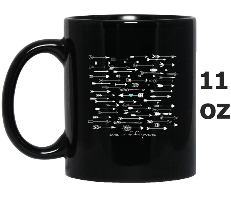 CDC reported autism rate is 1 in 59. nomorepuzzlepieces Mug OZ