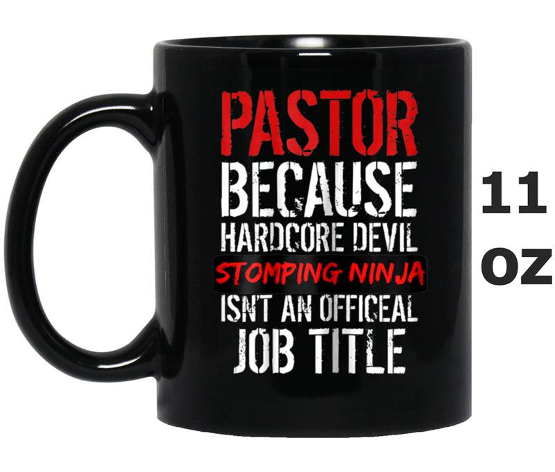 Christian Gift for Pastor Bible Devil Stomping Ninja Mug OZ