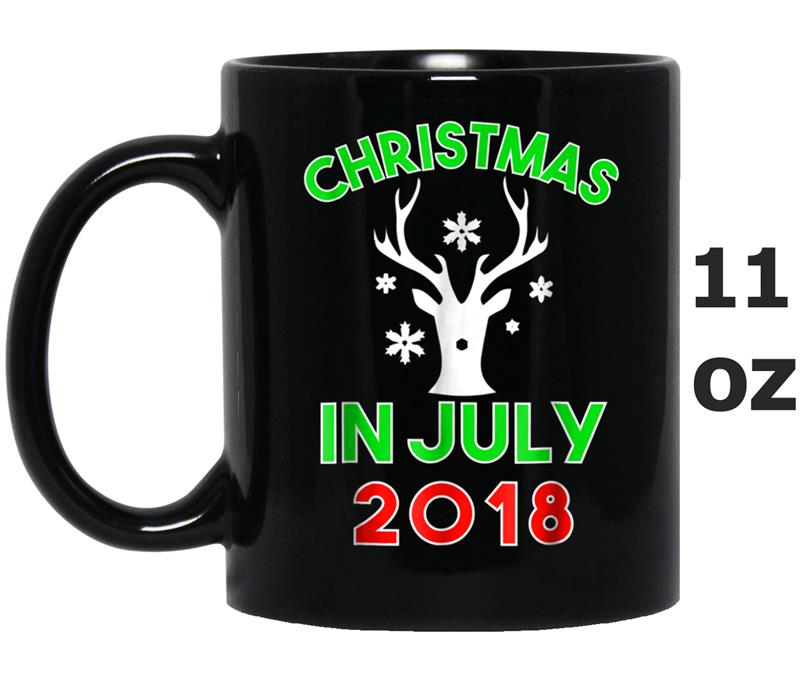 Christmas In July  2018 Reindeer Snow Men Women Gift Mug OZ