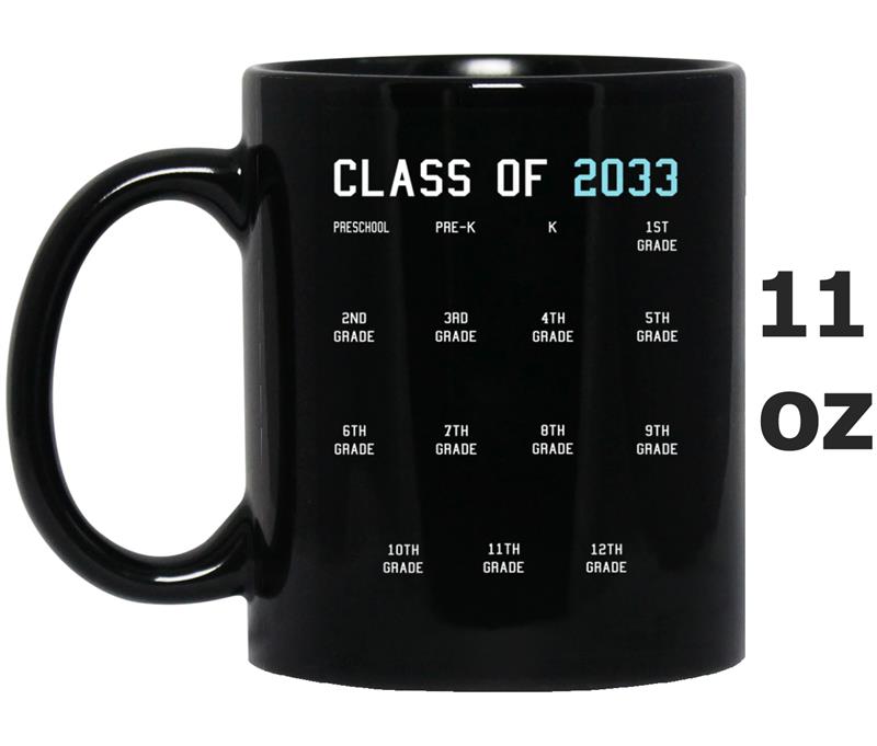 Class of 2033 Graduation  with Space for Handprints Mug OZ