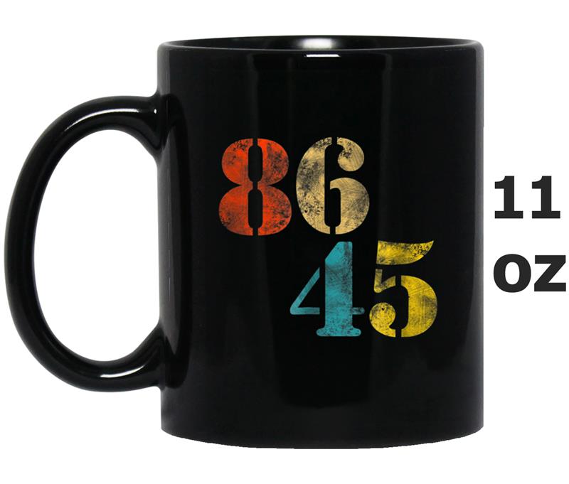 Classic Vintage Style 86 45 Anti Trump Mug OZ