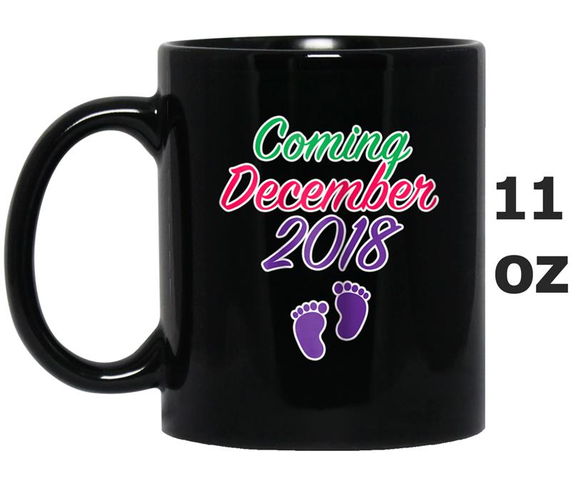 Coming Soon December 2018 Pregnancy Announcement Mug OZ