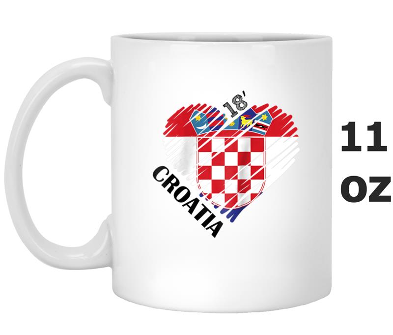 CROATIA Heart World Futbol Fan Lover Love Soccer Mug OZ