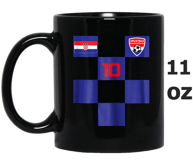 Croatia Soccer Jersey  Black Blue Men Women Kids Sizes Mug OZ