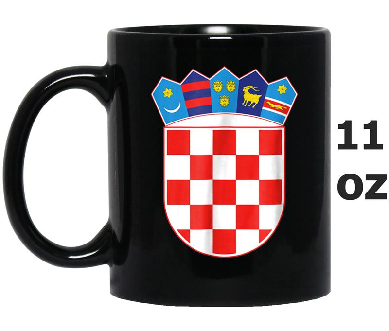 Croatia soccer team  with croatia flag and Hrvatski grb Mug OZ