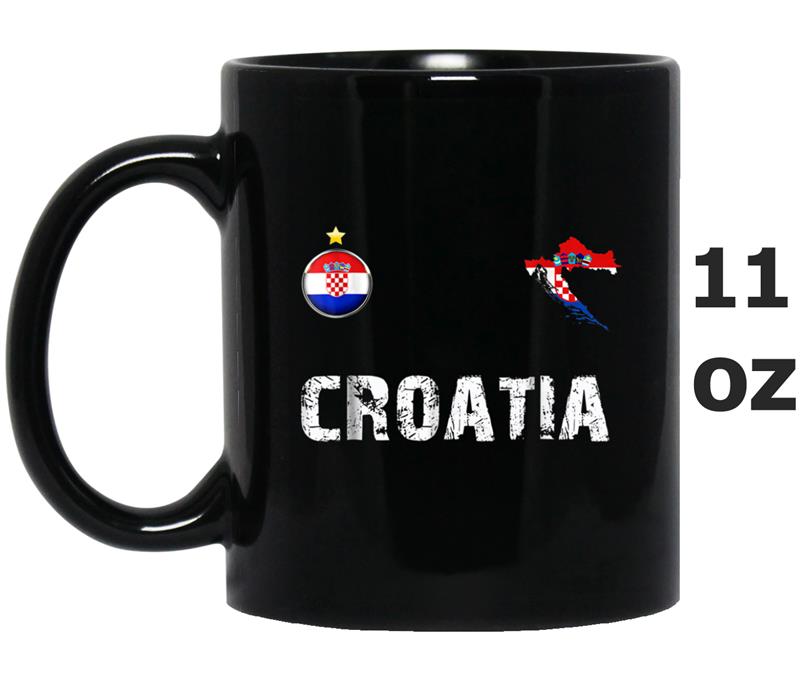 Croatia  Flag Hrvatska Soccer Jersey Style Mug OZ