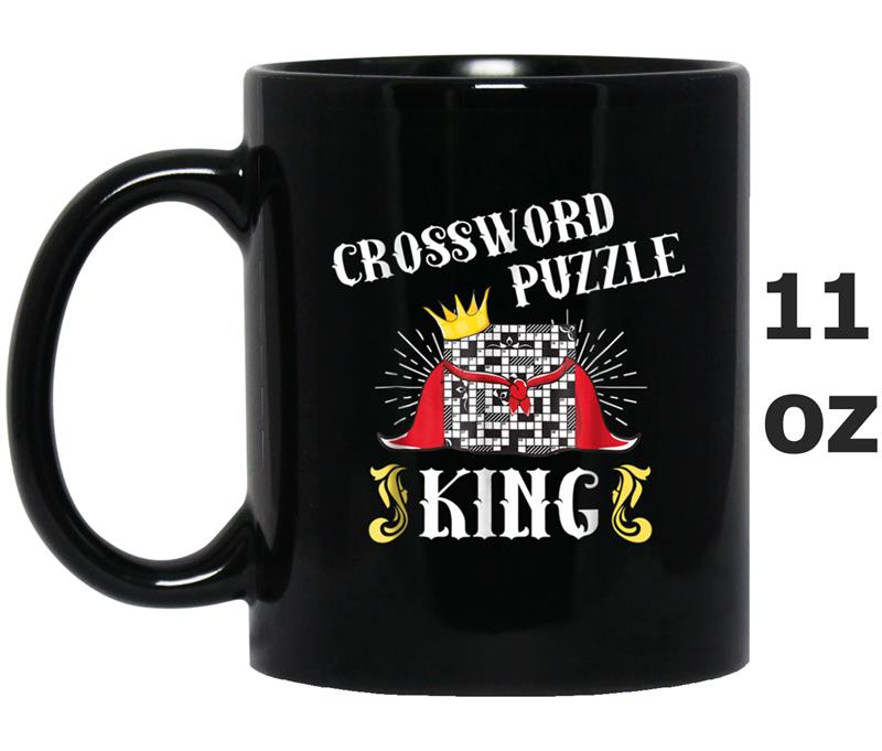 Crossword Solving King Funny Puzzle Gift Mug OZ