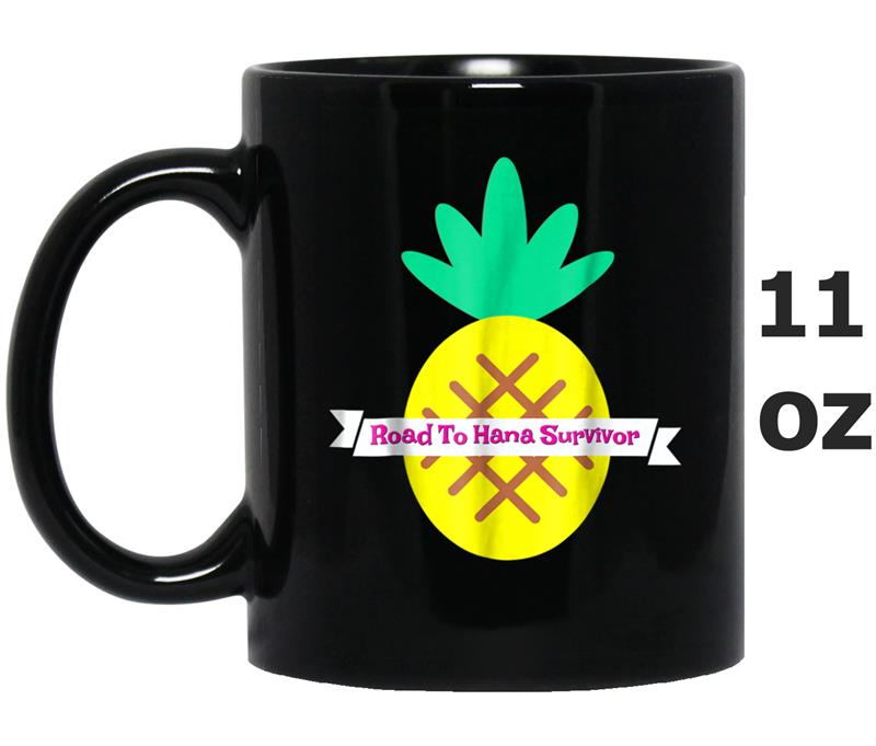 Cute Maui Hawaii Family Vacation Road to Hana Pineapple Tee Mug OZ