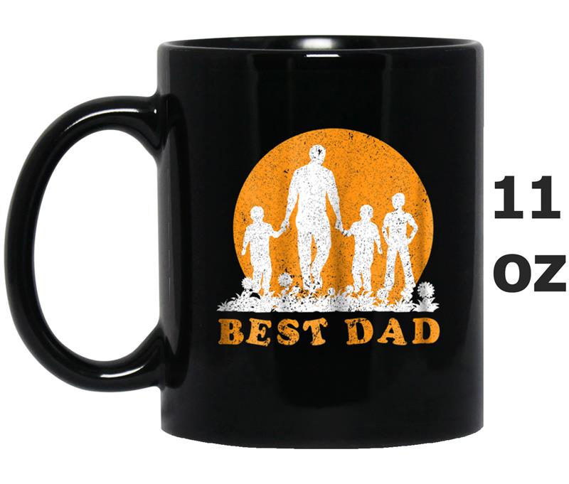 Cute Papa And 3 Sons Best Dad  Happy Father Day Mug OZ