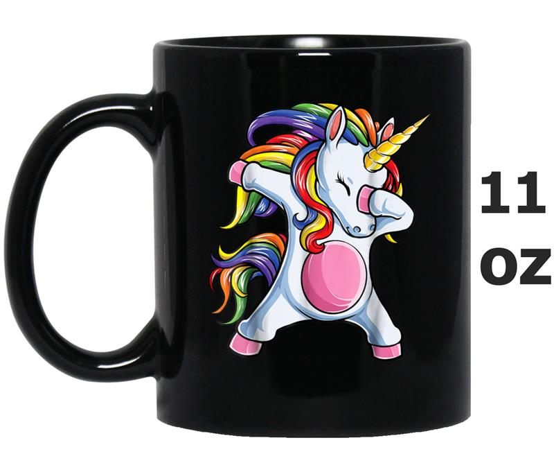 Dabbing Unicorn  Girls Gifts Kids Boys Rainbow Dab Mug OZ