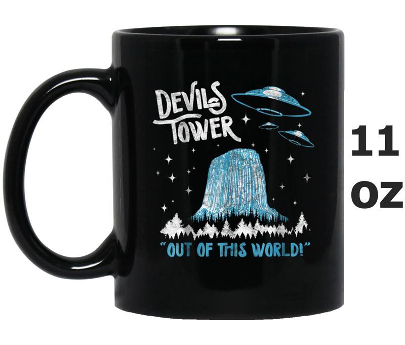 Devils Tower Monument - Out of This World! Funny UFO Mug OZ