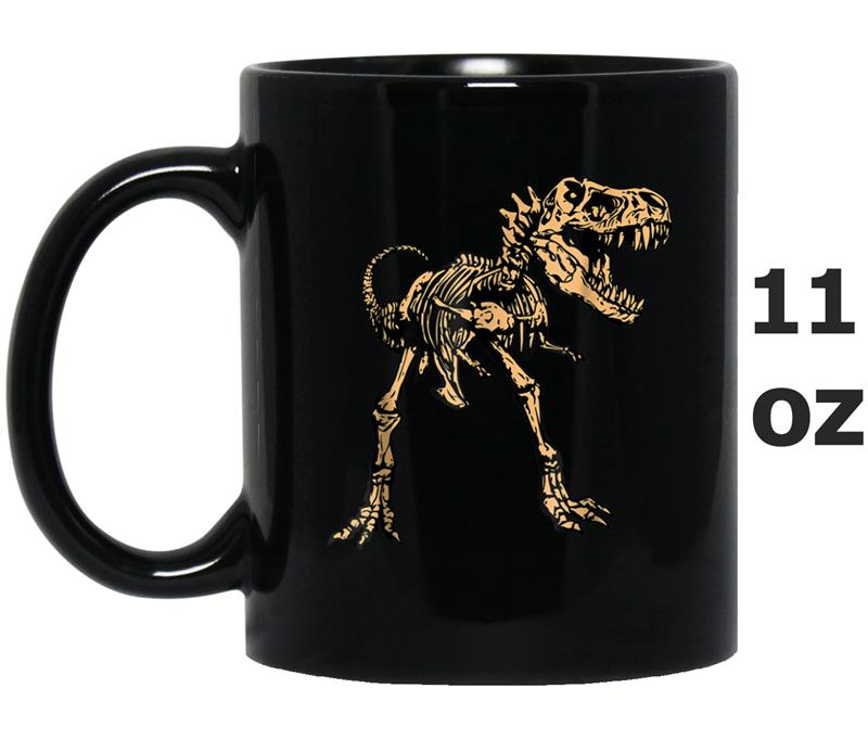 Dinosaur T-Rex Skeleton For Kids Cool Halloween Party Mug OZ