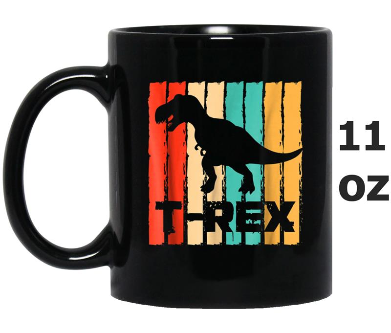 Distressed Vintage T-Rex Dinosaur Mug OZ