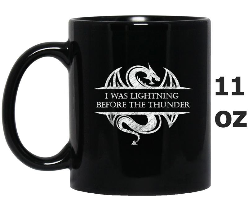 Dragon Thunder  - White Dragon  - Man Women Kids Mug OZ