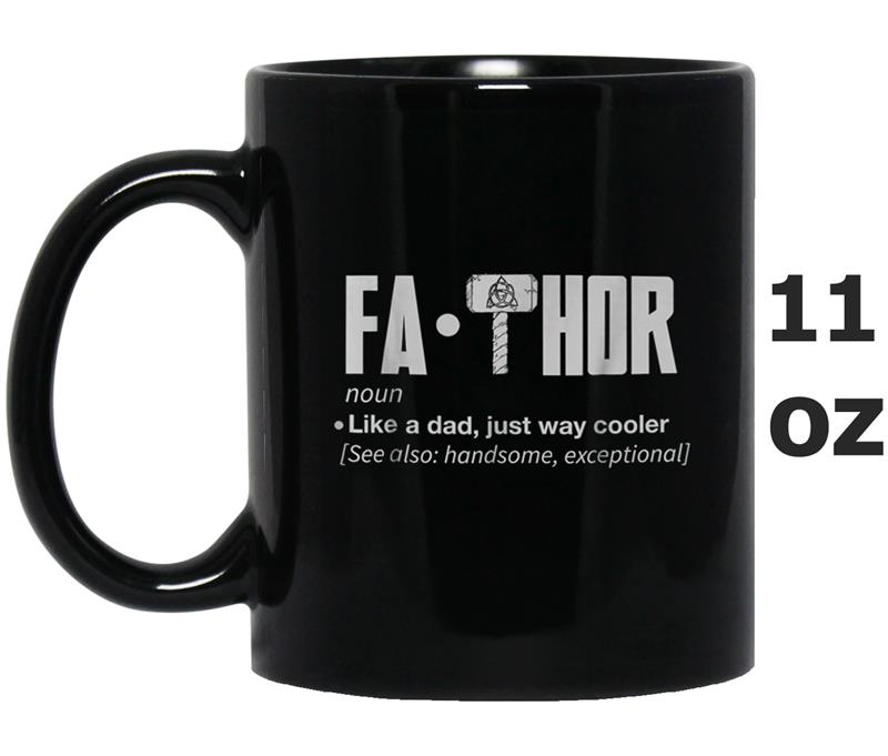 Fa-Thor Like Dad just Cooler hero  from sons Mug OZ