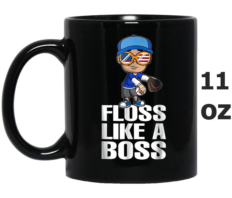 Floss Like A Boss Baseball Flossing  for men, women Mug OZ