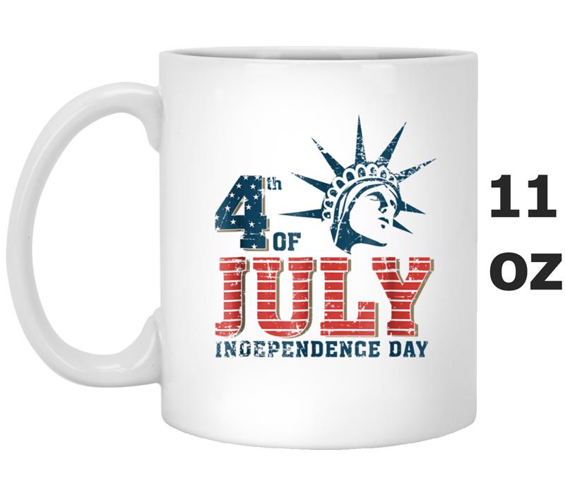Fourth Of July  with Statue of Liberty Mug OZ
