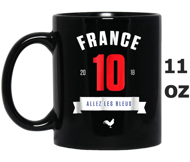 France 10  Soccer Football Jersey Style Foot Mug OZ