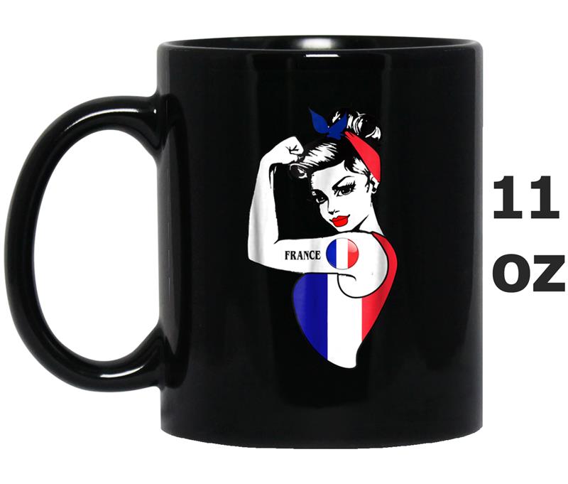 France Strong Woman Soccer Jersey Football 2018 Fan Mug OZ