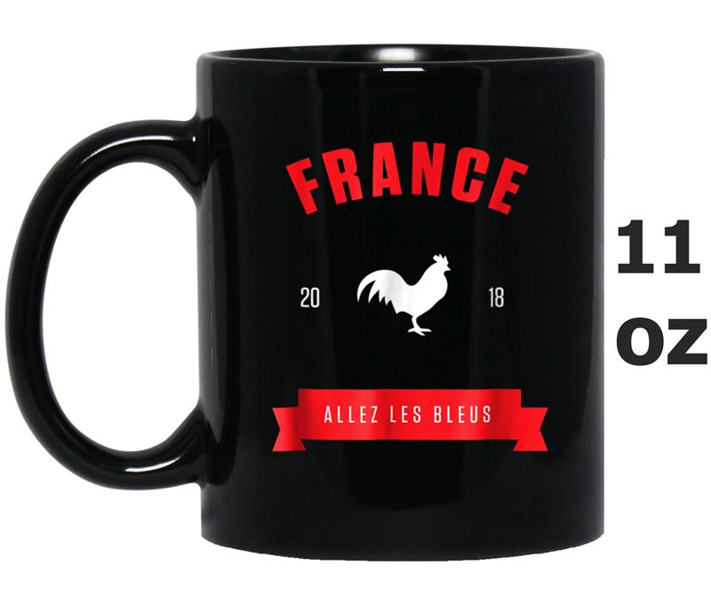 France  Dark Soccer Football Jersey Rooster Style Mug OZ