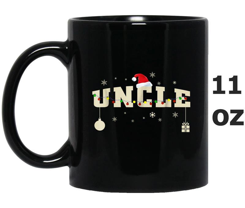 Funny Christmas Uncle  Santa Hat Family Matching Gift Mug OZ