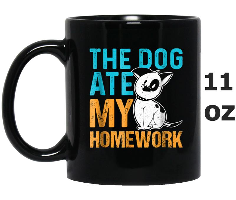 Funny Dog  The Dog Ate My Homework School Student Mug OZ