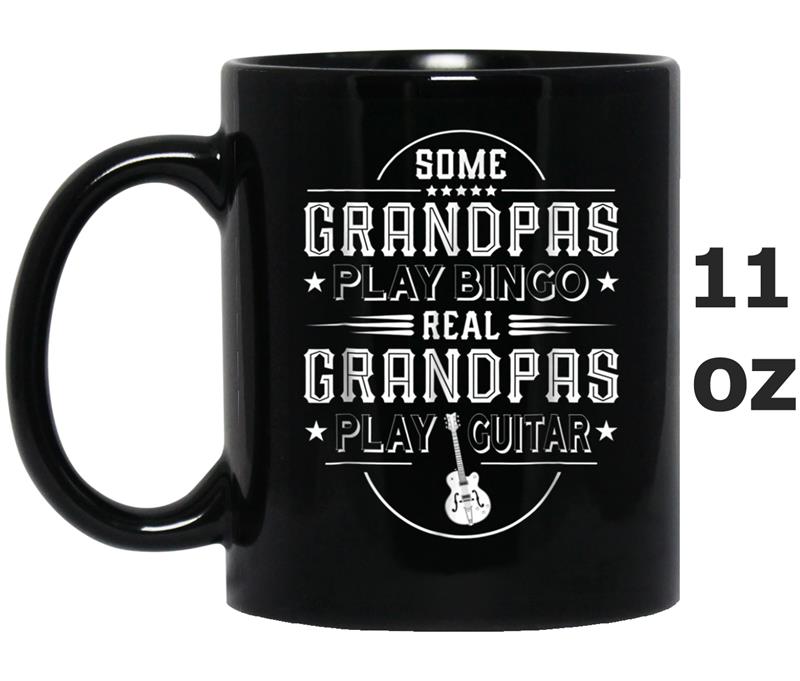 Funny Father's Day Gift - Real Grandpas Play Guitar Mug OZ