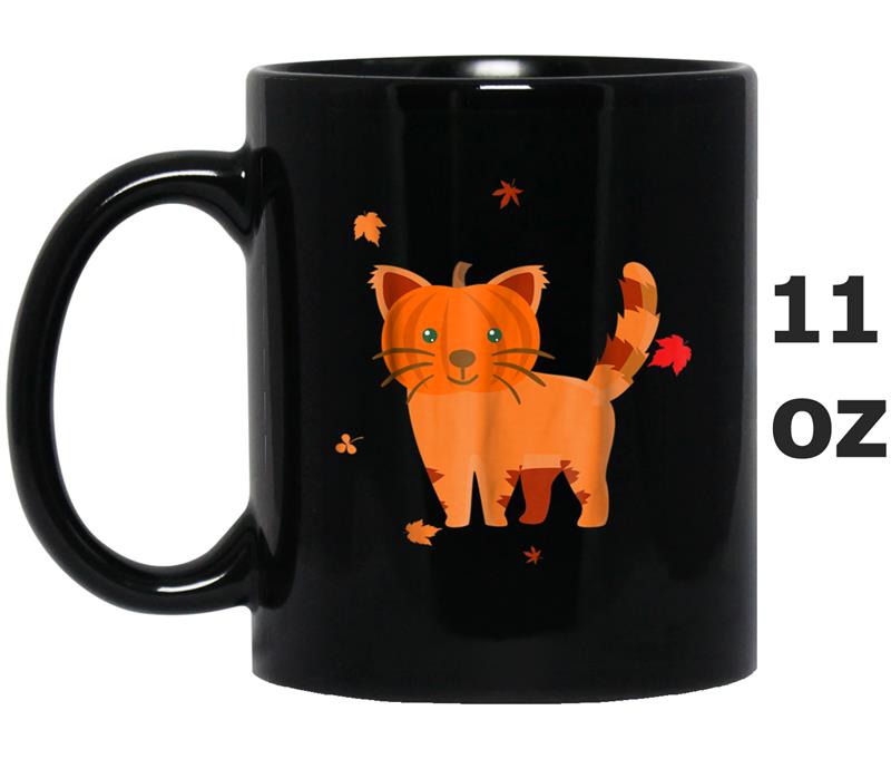 Funny Halloween Ca Cat Pumpkin Jack-O-Lantern Mug OZ