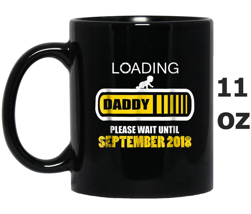 Funny Mens Daddy To Be September Est 2018  New Dad Gift Mug OZ