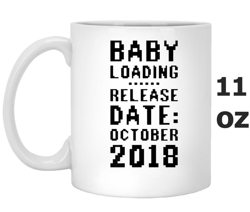 Funny Pregnancy Release Date October 2018  Gift New Mom Mug OZ