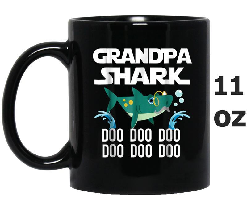 Grandpa Shark  Father's Day Gift from Wife Son Daughter Mug OZ