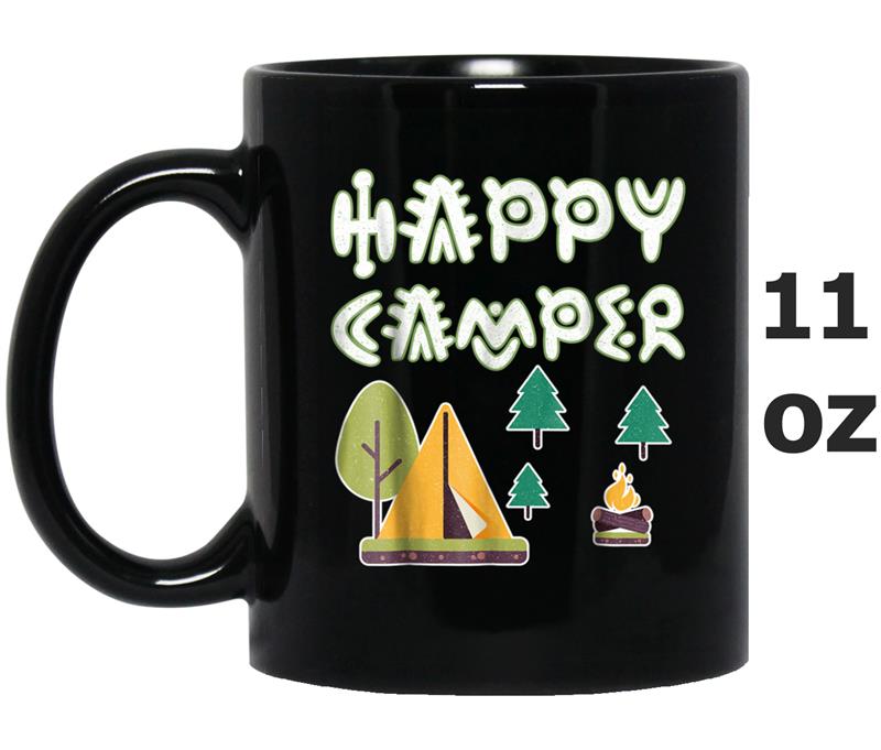 Happy Camper  Funny Camping Gift Idea Mug OZ