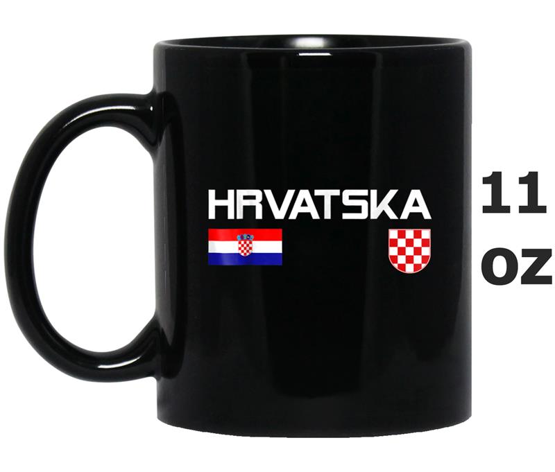 HRVATSKA  Croatian Flag Croatia Soccer Jersey Style Mug OZ