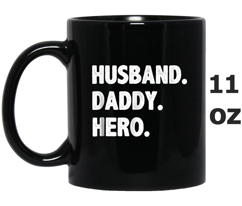 HUSBAND DADDY HERO  Cute Funny Fathers Day Gift Mug OZ