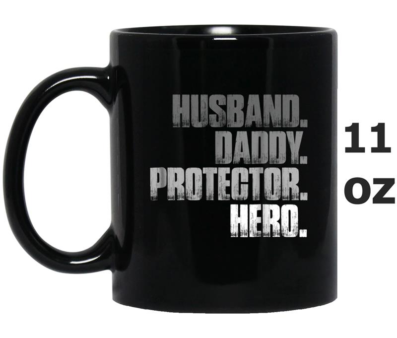 Husband daddy protector hero  cool father dad tee Mug OZ