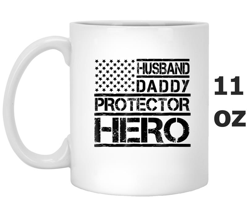 Husband Daddy Protector Hero  Fathers Day Birthday Gift Mug OZ