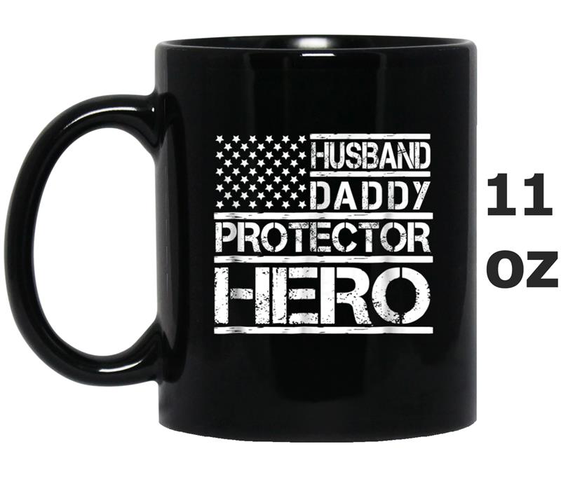 Husband Daddy Protector Hero  Fathers Day New Birthday Mug OZ