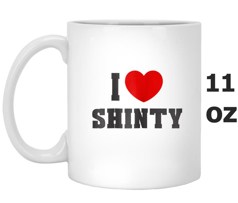 I Heart Love Shinty  Men Women Sport Gift Tee Mug OZ