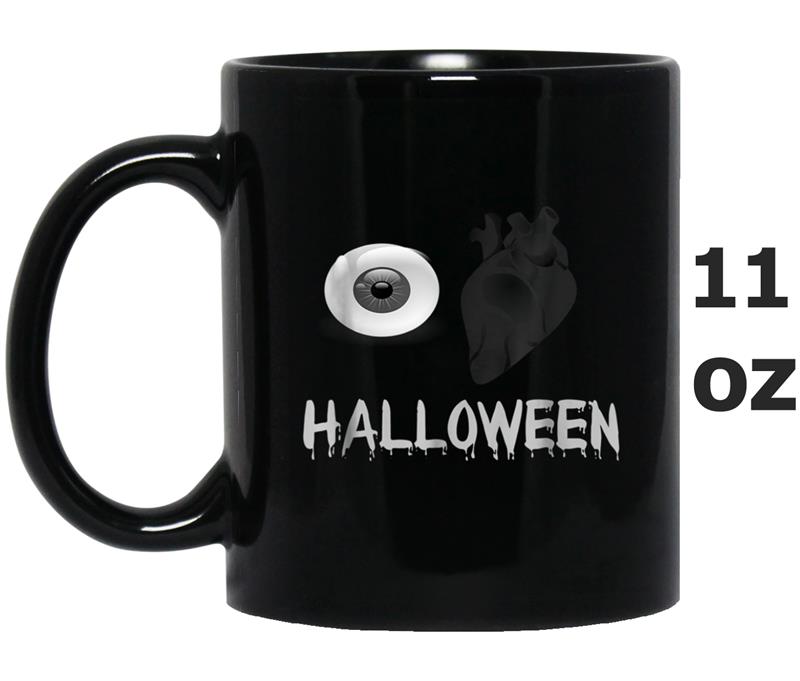 I Love Halloween Eye Heart Halloween Gruesome Mug OZ