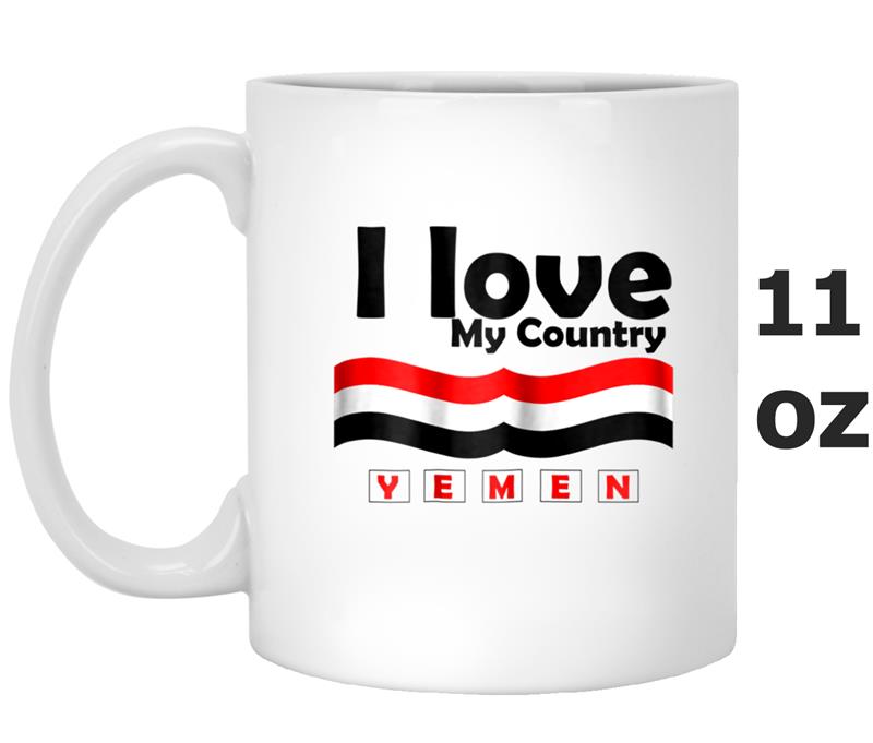i love my country yemen t-shrit for men women kids Mug OZ
