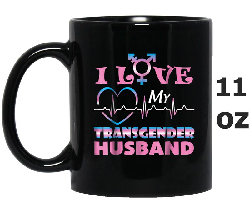 I love my Transgender Husband  LGBT Pride Mug OZ