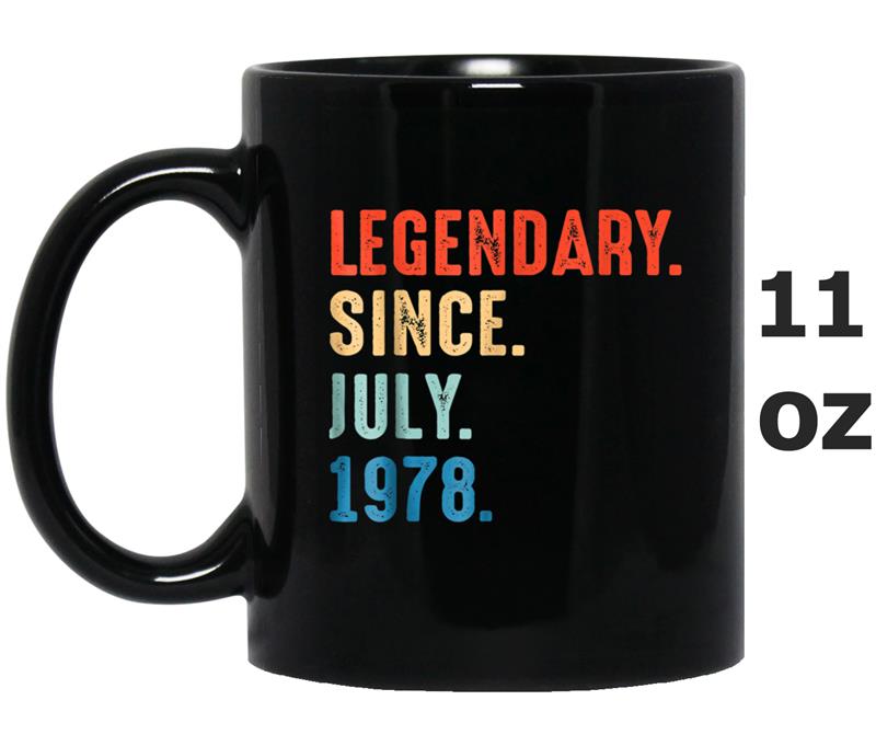 July 1978 Retro Vintage 40th Birthday  Decorations Mug OZ