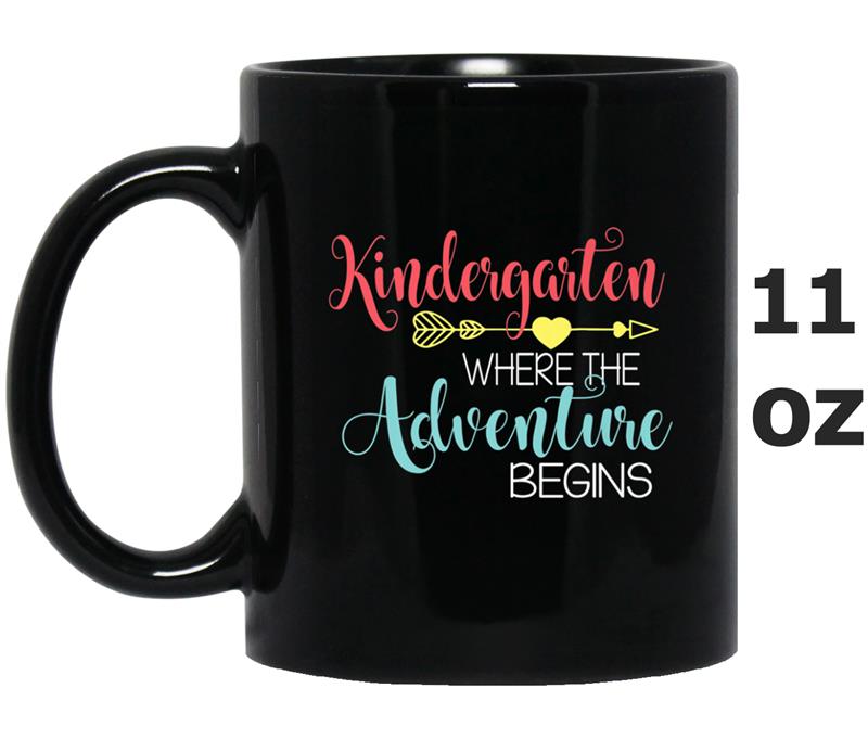 Kindergarten Where Adventure Begins Teacher Back To School Mug OZ